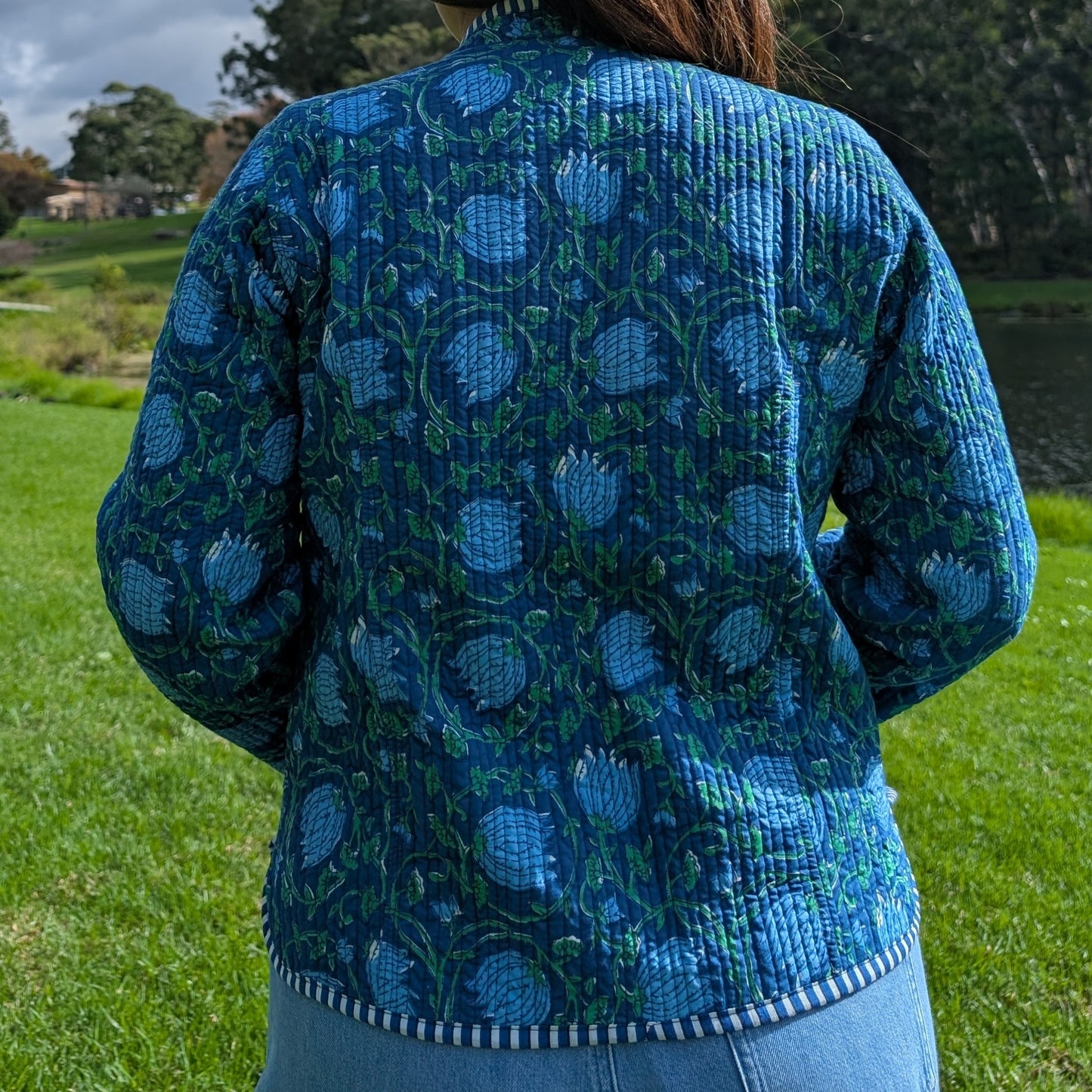 Blue Midnight Bloom Jacket